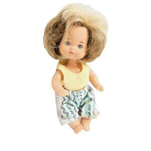 Vintage 1976 Mattel Heart Family Baby Doll Blue Eyes Brown Hair